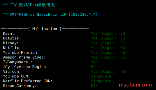 Basicbrix-新加坡VPS 测评 1核1G 首月免费 需绑卡 $5/月/原生IP 移动直连